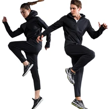 Костюм для бодибилдинга из 2 предметов для пары, комплекты со штанами, куртки для женщин и мужчин, спортивная одежда для женщин, спортивная одежда для мужчин, комплект для фитнеса 2XL