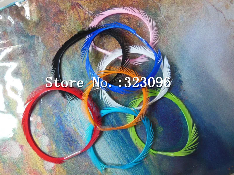 

Wholesale 200pcs 13-18 cm dyed color mix real goose feather trim for mask hair wedding jewelry accessories bulk sale fly tying