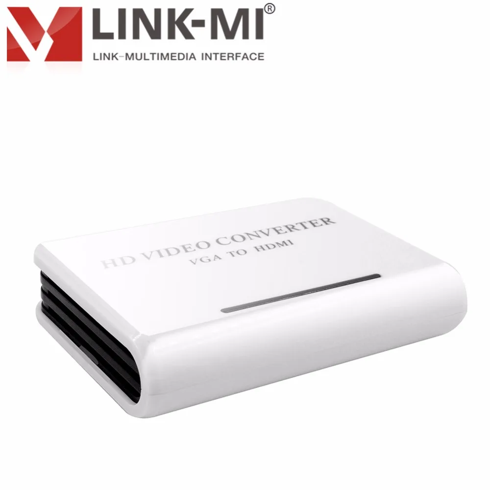 LINK MI LM VH04 Full HD видео преобразователь из VGA в HDMI LCD LED или DLP TV входной сигнал до 1920x1080p