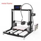 Full Metal Frame 3D Printer, professional 3d color printer with  SD card LCD 40m Filament for Free