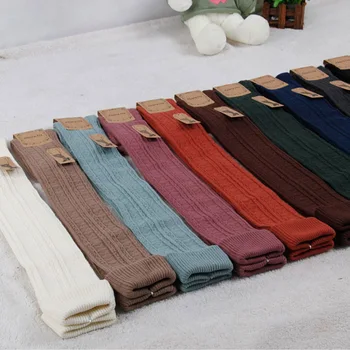 

Woman Knee Sock Japan Style Retro Knitted Design Thick Needles Keep Your Leg Warm In Cold Weather Daily Wear SCL322