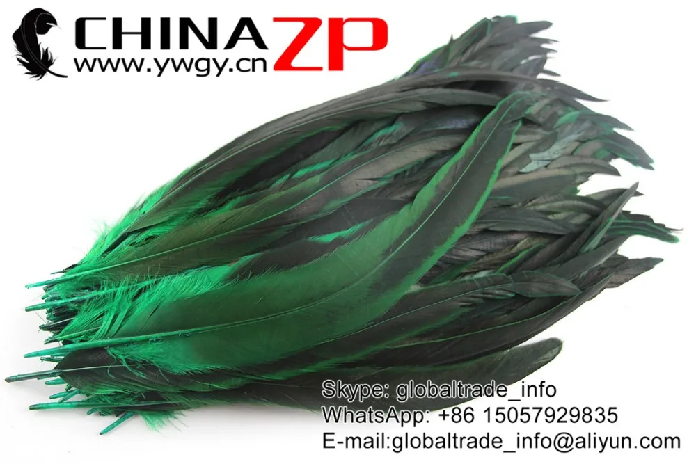 Rooster Tail Feathers Part Dyed -Kelly Green (4)