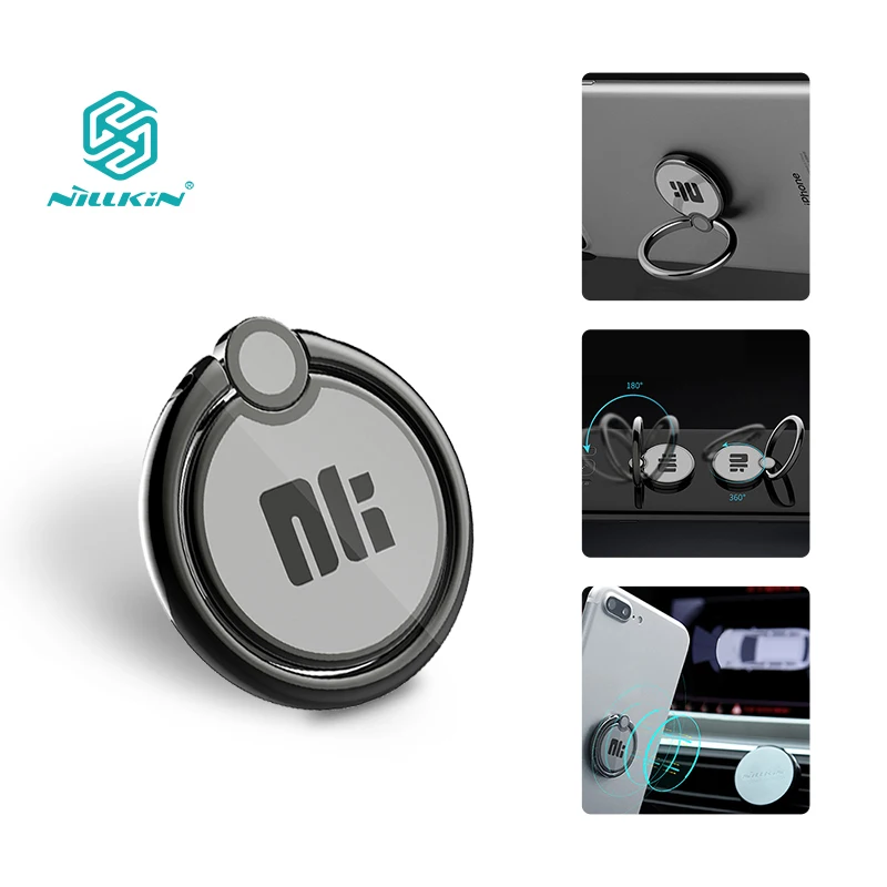 Nillkin Universal Metal Finger Ring Mobile Phone Smartphone Stand Holder For iPhone For Samsung For xiaomi Magnetic Kickstand