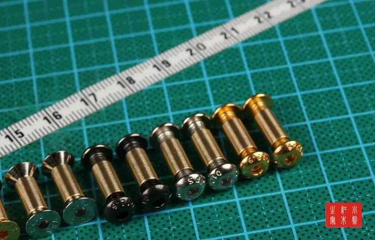 M4 Cheese Thread steel Knife screw tube Making knife Handle screw inner hexagon Connecting pipe rivet