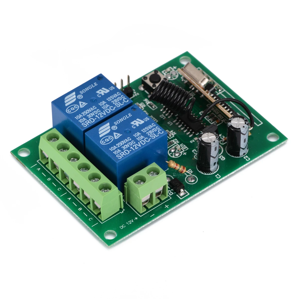 MAYITR 433MHZ Remote Control High Quality 12V Door Motor Controller Wireless Remote Control With Reciever Board