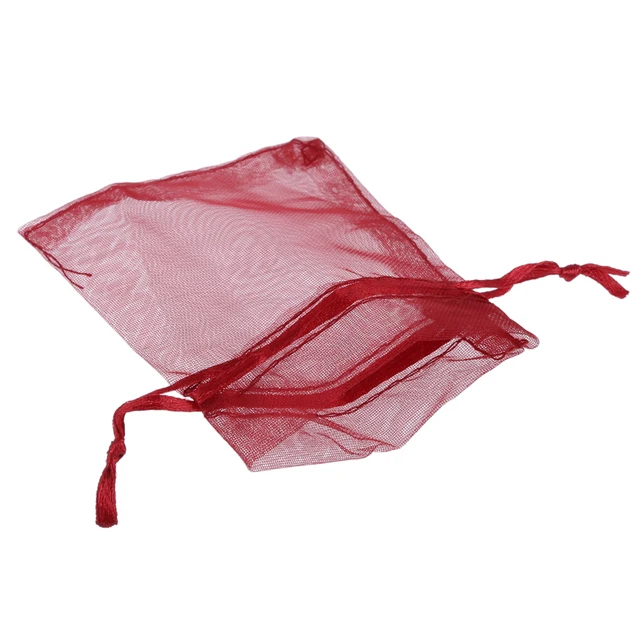 100 Organza Bags Wedding Favour Candy Pouches Wine Red In Gift 100 Organza Bags Wedding Favour Candy Pouches Wine Red