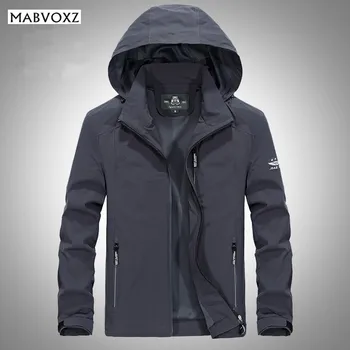 

Loose Plus Size 4XL Spring Men Bomber Jacket Hooded Air Force One Casual Pilot Coats Brand AFSJEEP Military tactical gear 2017