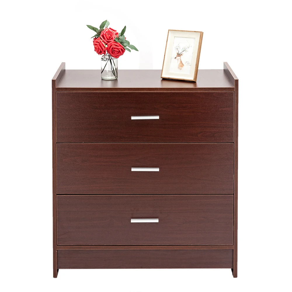 Multiple Finish 3 Drawer Chest Espresso Nightstands Furniture