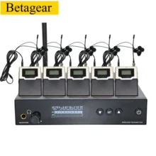Betagear профессиональный аудио сценический в ухо монитор Беспроводной L560 5 приемник IEM Uhf беспроводной передатчик звука и приемник