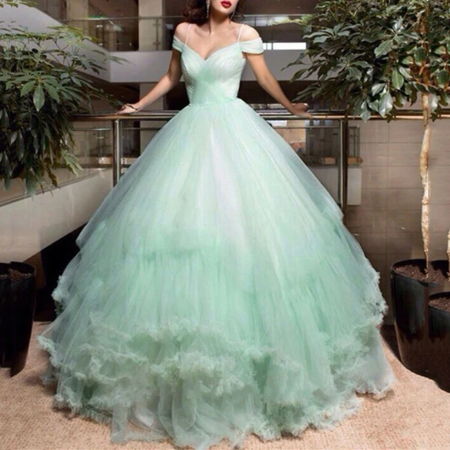 modest vestido de novia verde menta de oriente medio dubai vestido