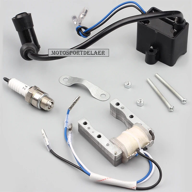 CDI катушка зажигания магнето для моторизованного 49cc 66cc 80cc двигатель велосипед свечи зажигания аксессуары для двигателя велосипеда