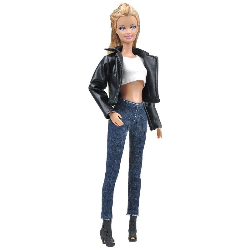barbie doll leather jacket