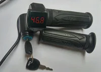 Waterproof E-Bike Electric Twist Throttle with LED Display Electric Scooter Handlebar Throttle Grips Bicycle Accessories 6