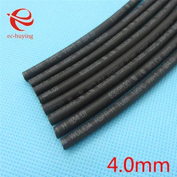 

1m Heat Shrink Tubing Heatshrink Tubing 600 Voltage 125 Celsius Black Tube Wire Wrap Cable Kit Inner Diameter 4mm