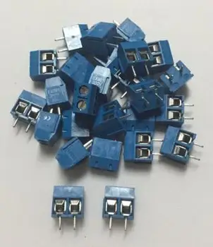 

Free shipping 20pcs 2 Pin Screw Terminal Block Connector 5mm Pitch