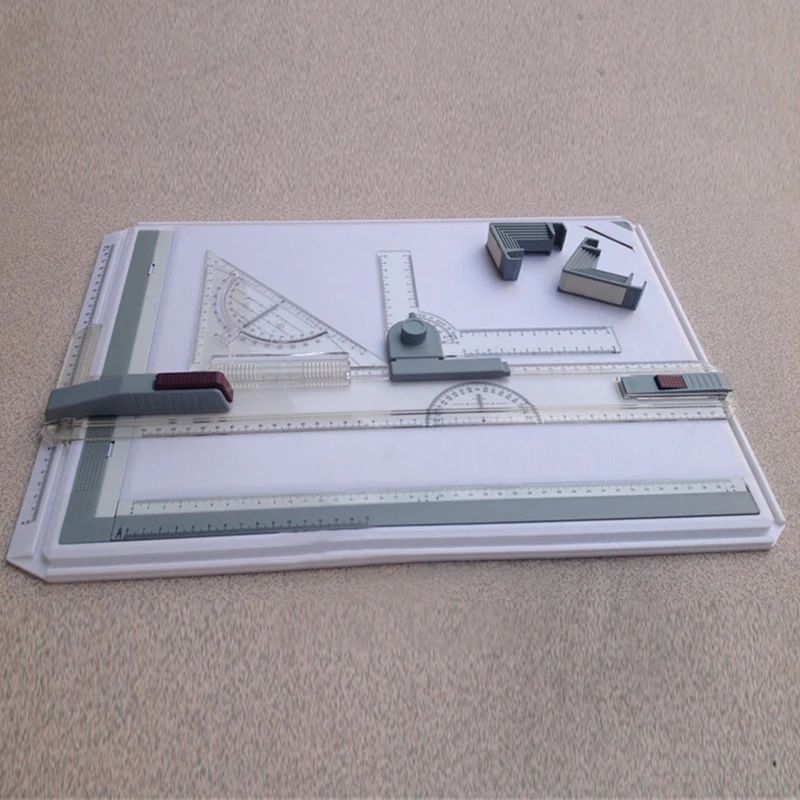 

School Supplies NEW A3 Drawing Board Table with Parallel Motion Ruler Protractor and Adjustable Angle Draftsman Art Painting