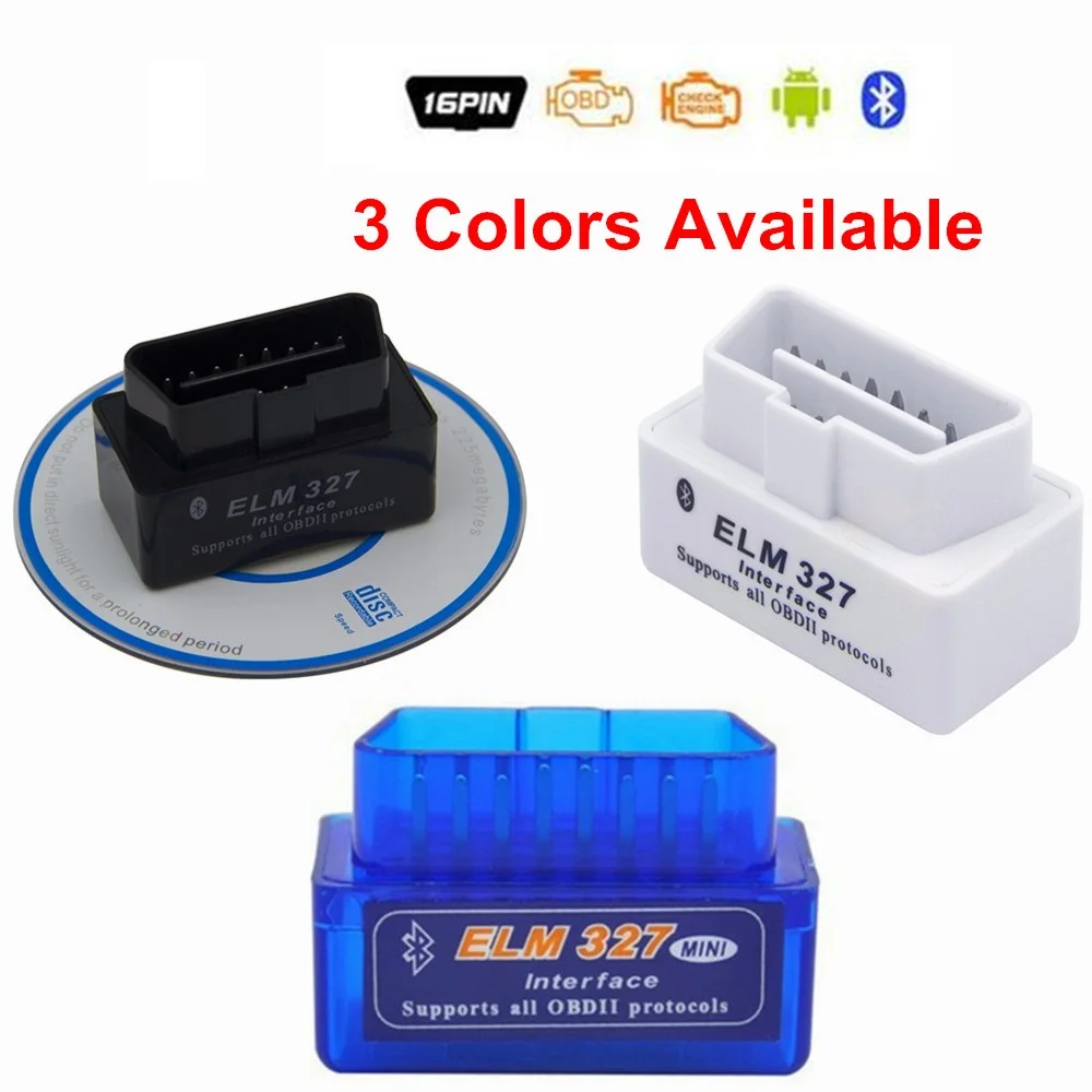 Super Mini ELM327 Bluetooth V2.1 OBD2 автомобильный сканер obd II диагностический инструмент