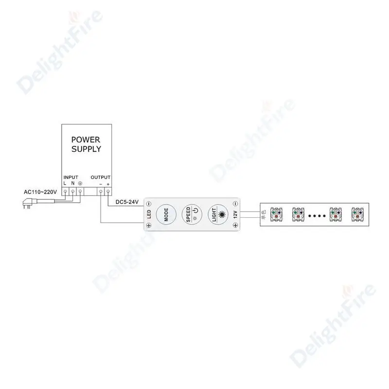 DC12-24V 3 ключа Мини светодиодный диммер контроллер для 5050 3528 5730 5630 один Цвет светодиодный негнущаяся Светодиодная лента