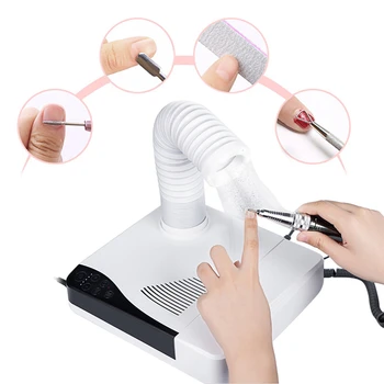 

EU US Plug 60W Nail Dust Collector Nail Salon Suction Dust Remover Collector Vacuum Cleaner Manicure Machine Nail Accessories