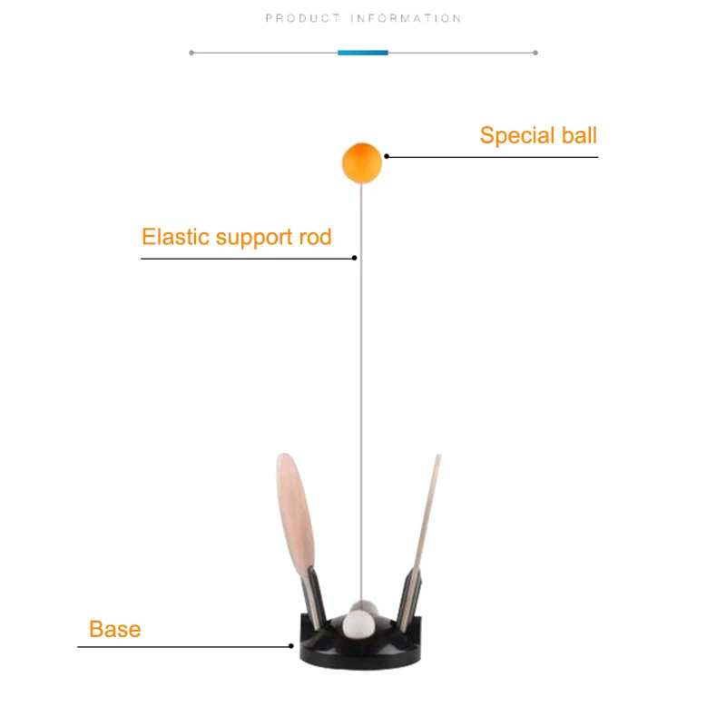 Практичный отскок гибкий вал Настольный теннис тренировка с ракетой для ловкости снять давление поезд XR-Горячий
