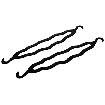 

BUAS 2x Magic Hair styling Accessory Tool Twist Braid Holder Clip Bun Home Party Use