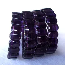 Натуральный аметист овальный 8*12 мм бусины браслет для женщин ювелирные изделия Аксессуары для свадеб вечеринок подарок на день рождения