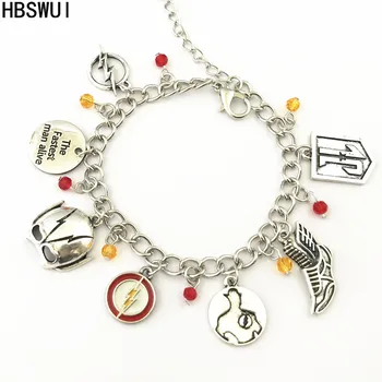 

HBSWUI Wholesale Free shipping 20pcs a lot The Flash charm Bracelet FCDTHM02