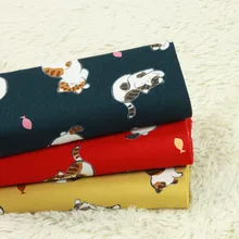 Половина двор утолщаются хлопка ткань античная ткань милый нить мяч кошка ткань ручной работы сделай сам рот золото посылка одежды ткань B176