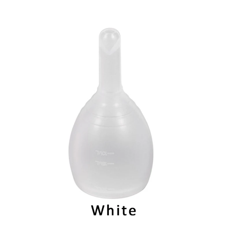 OPHAX Дамская медицинская силиконовая менструальная чашка для женщин женственная гигиновая продукция высокое качество менструационная чашка здоровье вагины - Цвет: White