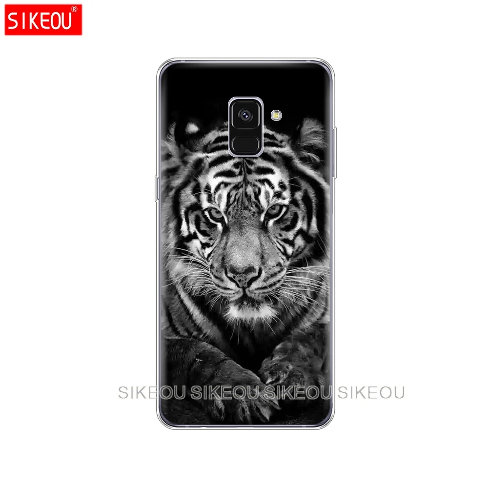 Силиконовый чехол для телефона Samsung Galaxy A6 A8 2018 A3 A310 A5 A510 A7 2016 2017 Тигр