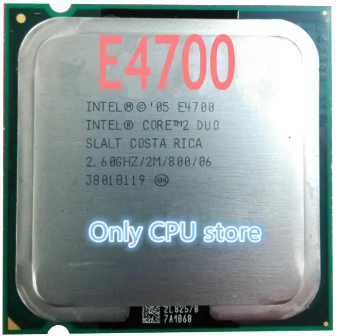 Для Intel Core 2 Duo E4700 2,6 Ghz LGA 775 2M 800Mhz двухъядерный настольный компьютер