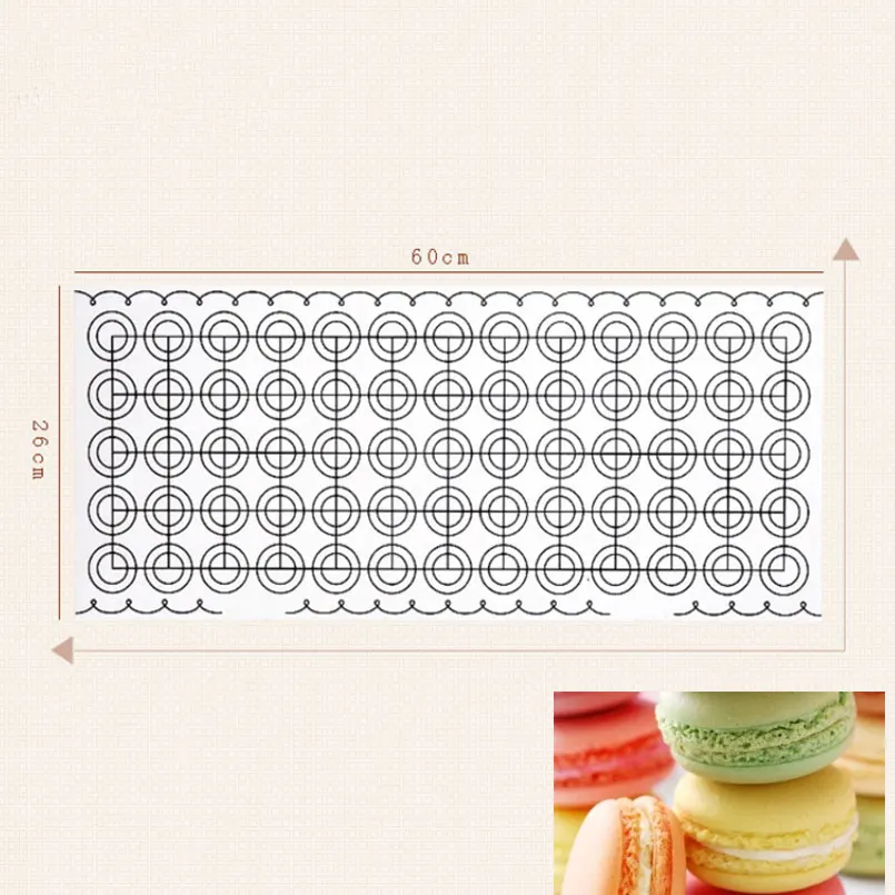 60*26 силиконовый коврик для теста для выпечки Макарон Для Выпечки духовка, макароны инструмент для выпечки Мат подкладка для торта