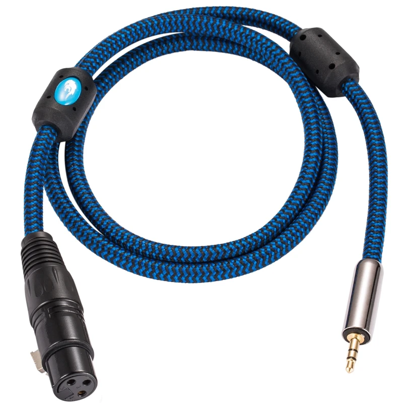 Hifi Mic Cable Mini Jack 3 5mm to XLR 3 Pin Female for Mobile Headphone PC to Condenser Microphone Cable Gold plated 1M 2M 3M 5M