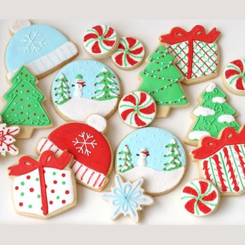 Формочки для печенья из нержавеющей стали, формочки для печенья, инструменты для выпечки, Рождественский воздушный шар, форма помадки, нарезка, подарок на день Святого Валентина, шары