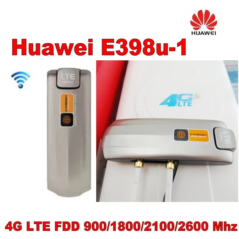 Оригинальный разблокированный Модем Huawei E398 100 Мбит/с 4G sim карта модема антенна