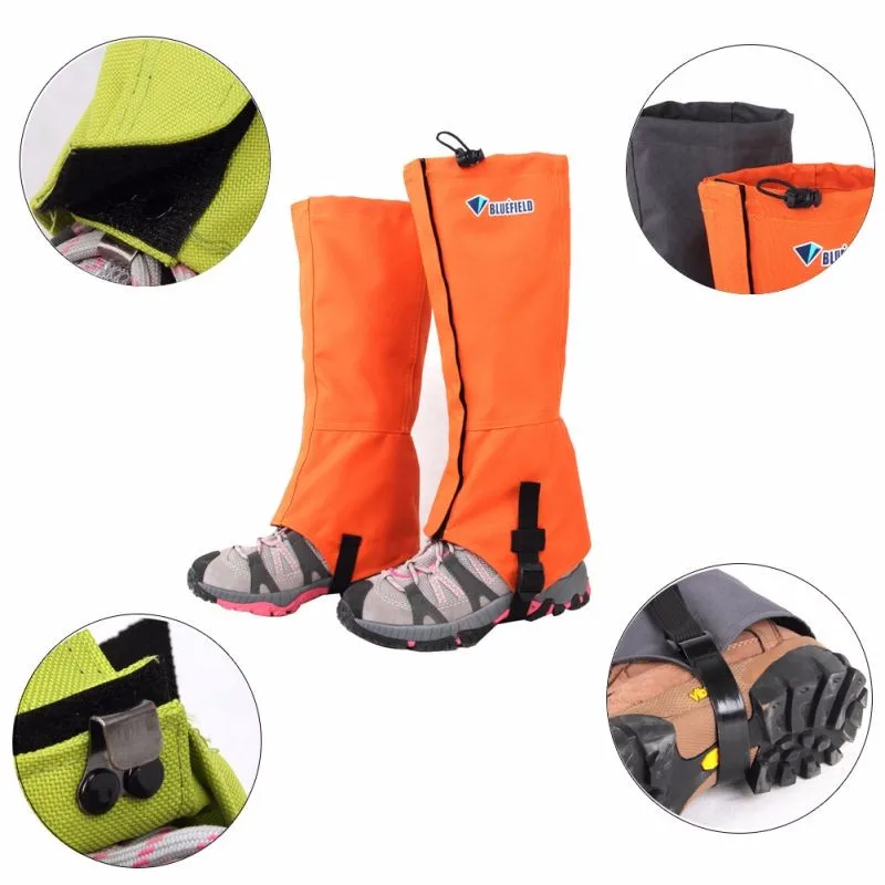 Уличные водонепроницаемые лыжные гетры для катания на лыжах, походов, альпинизма, защита ног, оранжевые/синие/серые/зеленые гетры Y6