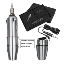 Biomaser Tattoo Gun Professional Tattoo Machine Rotary Tattoo Pen Two head 3.5 liner and 3.0 shader Quite Motor Tattoo Supplies new arrival tattoo rotary gun machine professional strong quiet motor shader liner tattoo supplies