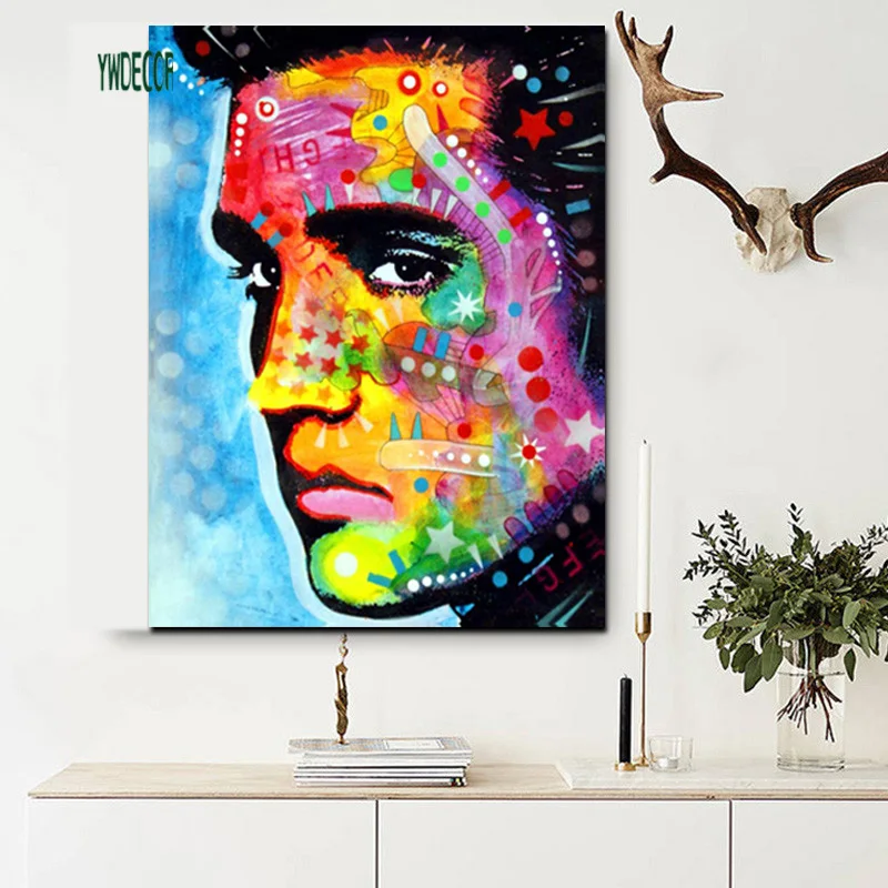 HD Print Watercolor Elvis Presley Che Guevara freedomWall Art Canvas Painting Pop Art on Canvas Living Room Poster Sofa Cuadros (2)
