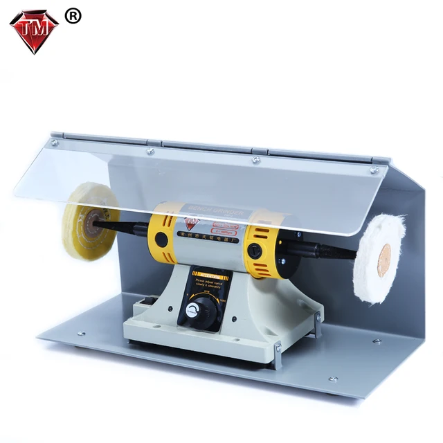 Jewelry polishing machine with cover,TM mini bench lathe,Dust Collector