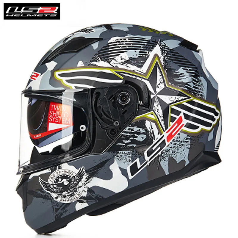 LS2 FF328 Streaming Helm Sepeda Motor 