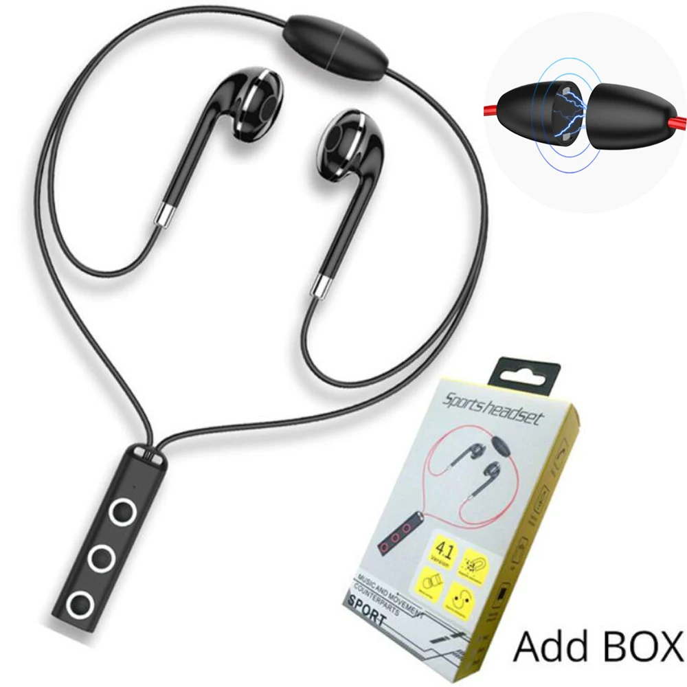 

Neckband Bluetooth Wireless Earphone Sport Bluetooth in-ear Earbuds with Mic Magnetic headset stereo Earphone For Xiaomi/iPhone