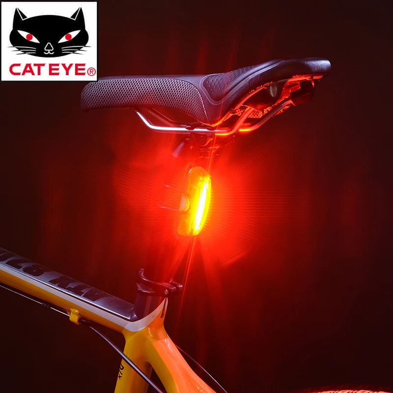 

CATEYE TL-LD710-R Bicycle Rear Light MTB Bike USB Rechargeable Taillight Cycling Warning Rainproof Tail Lamp Bike Accessories