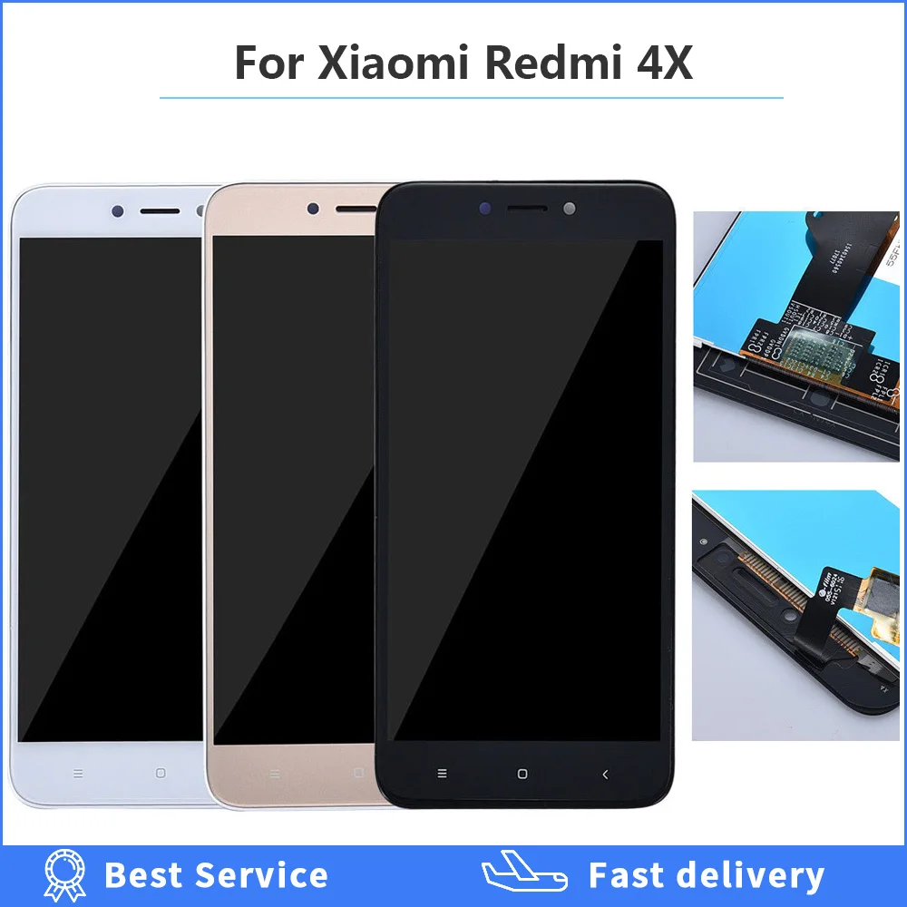100% тест ЖК для Xiaomi Redmi 4x дисплей сенсорный экран дигитайзер сборка Замена Pro Prime 5 0