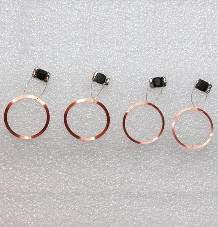

Free shipping Diameter 20mm 13.56MHZ changable UID card coil COB RFID antenna self-adhesive coil chip