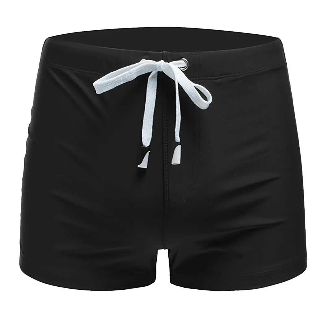 Женский купальный костюм Maillot De Bain для мальчиков шорты боксеры черные мужские