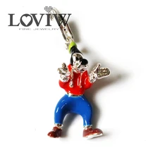 Лидер продаж модные серебряные Томас стиль аксессуары юморная наивная Гуфи кулон Ювелирное Украшение подходит браслет для женщин