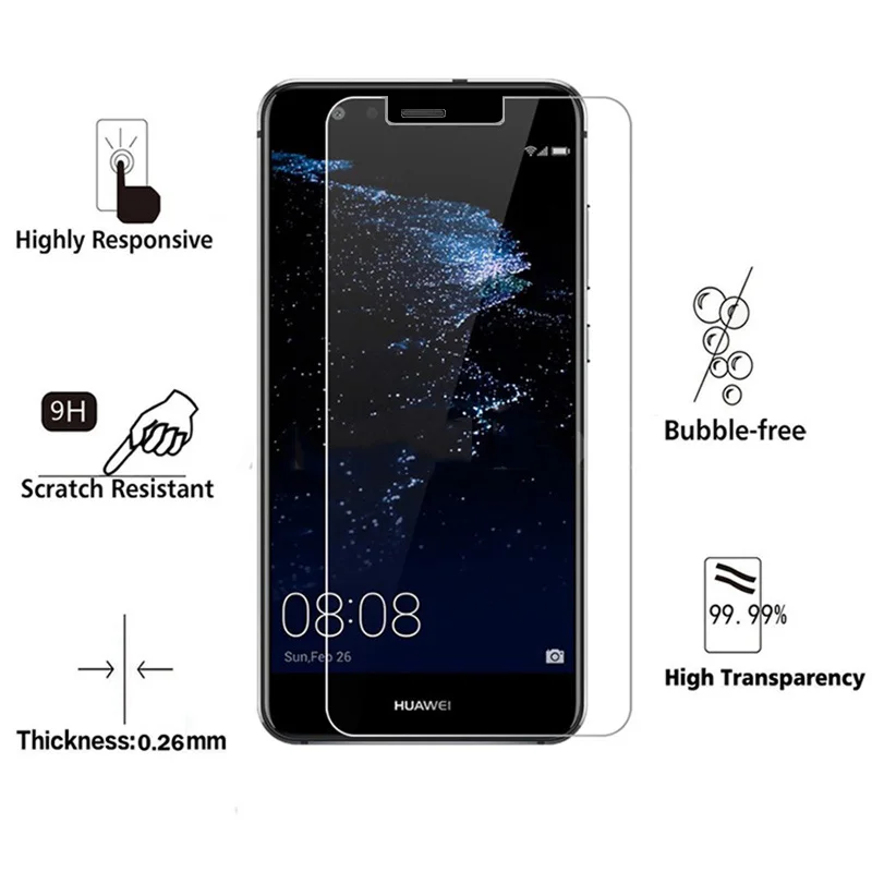 

9H Tempered Glass for Huawei P20 Lite Pro Y3 Y5 Y6 Y7 Prime 2018 Mate RS Honor 6A 7X 10 7A Screen Protector 2.5D Protective Film