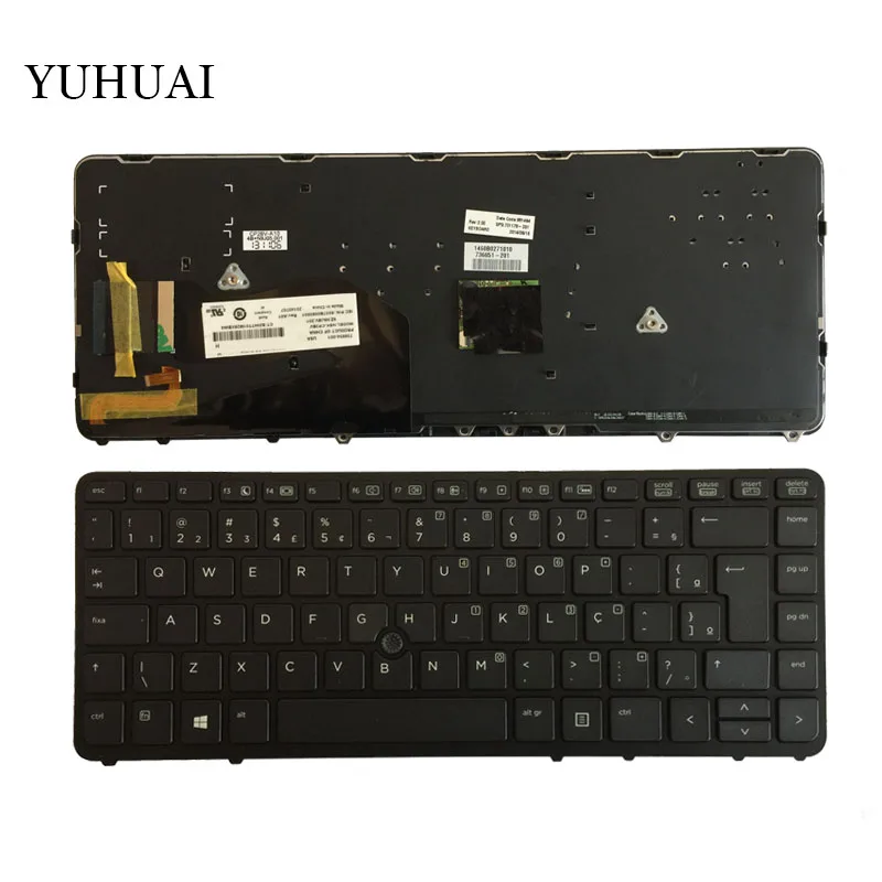 New FOR HP EliteBook 840 G1 850 G1 Brazil Black BR laptop Keyboard with frame Backlit|Replacement Keyboards| - AliExpress