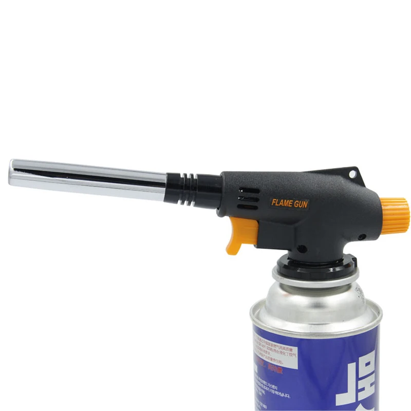 Lighter Heating Ignition Flame Burners Gun Portable Camping Long moisture-proof Welding Gas Torch