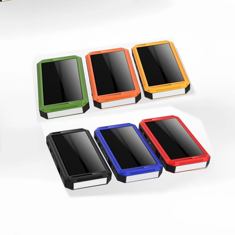 Горячая 20000mAh Солнечная батарея портативная Внешняя Аккумулятор на солнечной